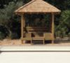 103.KIOSQUE DPT 35 ETS MORIN ET ASSOCIES COUVERTURE TUILES DE BOIS CHATAIGNIER